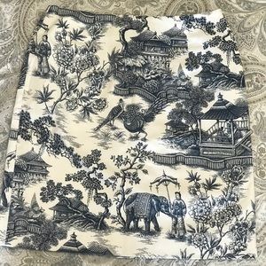 Lauren Ralph luren skirt with Asian print size 8